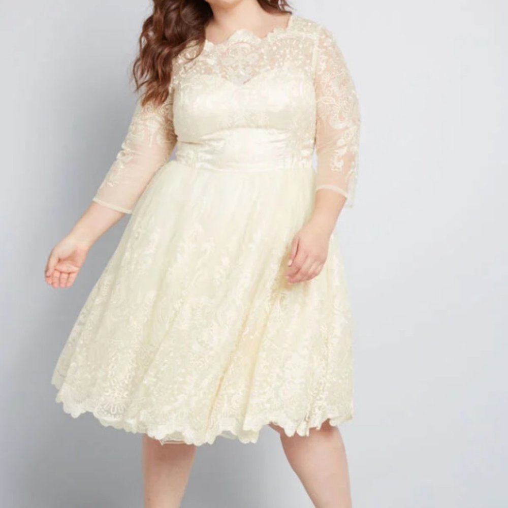 Gilded Grace Lace Dress